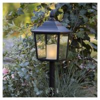 LED náhrobná lampa Flame Lantern, 52 cm