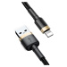 Kábel Baseus Cafule Opletený USB/Lightning 8 pin, 2A, 3m - čierno-zlatý