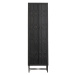 Čierna skrinka z recyklovaného dreva 60x210 cm Bequest – BePureHome