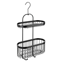 Wenko Závesný košík do sprchy Classic Plus Black, čierna, 26,5 x 47 x 12,5 cm