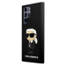 Karl Lagerfeld Liquid Silicone Ikonik NFT Zadný Kryt pre Samsung Galaxy S24 Ultra Black