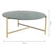 Mramorový okrúhly konferenčný stolík v zeleno-zlatej farbe ø 80 cm Morgans – Really Nice Things