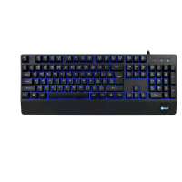 C-TECH Klávesnice KB-104BK, USB, 3 barvy podsvícení, černá, CZ/SK