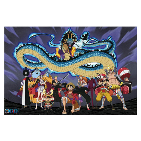 GBeye One Piece The crew versus Kaido Poster 91,5 x 61 cm