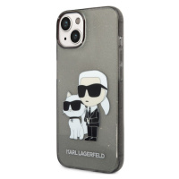 Plastové puzdro Karl Lagerfeld na Apple iPhone 14 Pro KLHCP14LHNKCTGK Translucent Karl and Choup