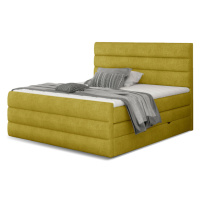 Expedo Čalúnená posteľ boxspring CARAMELLA + topper, 140x200, omega 68