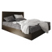 Expedo Čalúnená posteľ boxspring ELONA 2, 90x200, flowes 83/sioux hnedá, ľavá