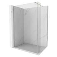 MEXEN/S - Kioto Sprchová zástena WALK-IN 90 x 30 cm, transparent, nikel kefovaná 800-090-212-97-