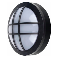 Solight LED vonkajšie osvetlenie guľaté s mriežkou, 13W, 910lm, 4000K, IP65, 17cm, čierna