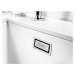 Blanco Subline 400-U, silgranitový drez pod pracovnú dosku 400x400x190 mm, 1-komorový, káva, BLA