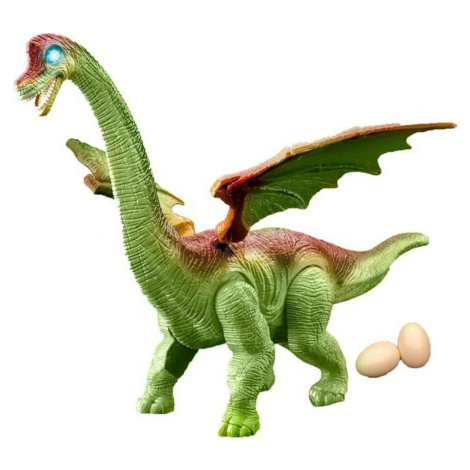Rappa Dinosaurus chodí a kladie vajcia so zvukom zelený