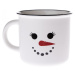 Biely porcelánový hrnček s vianočným motívom 380 ml Snowman – Dakls