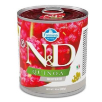 N&D Dog konz. Quinoa Neutered bravčové 285 g