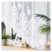Biela žakarová záclona LUDMILA 400x160 cm
