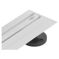MEXEN - Flat 360 Slim podlahový žľab 70 cm otočný biela 1241070