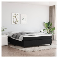 vidaXL Rám na boxspring posteľ čierny 160x200 cm látka