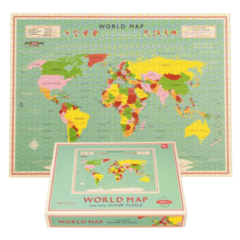 Puzzle (počet dielikov 1000) World Map – Rex London