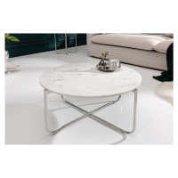 LuxD Dizajnový konferenčný stolík Tristen 62 cm mramor biely