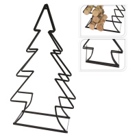 Kovový stojan na dřevo XMAS TREE černý