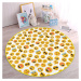 Žltý detský koberec ø 80 cm Comfort – Mila Home