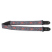 Perri's Leathers Jacquard Strap Blue And Red Flower