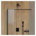 OMNIRES - SLIMLINE dažďová sprcha, 20 x 20 cm čierna mat /BLM/ WG220/OBL