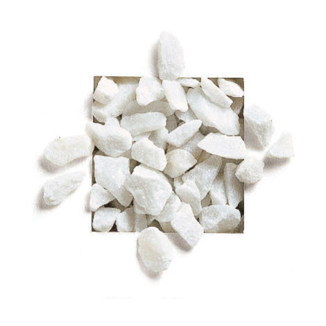 Granulati Zandobbio Okrasné kamene Bianco Carrara drvina 8-12 mm 25 kg
