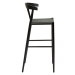 Čierna barová stolička DAN-FORM Denmark Sava, výška 102 cm