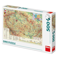 Dino Mapa Českej republiky 500 Puzzle