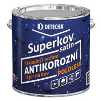 DETECHA Superkov satin - vysokoodolný antikorózny syntetický náter 2,5 kg ral 9003 - signálna bi