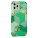 Silikónové puzdro na Apple iPhone X/XS Cosmo Marble zelené