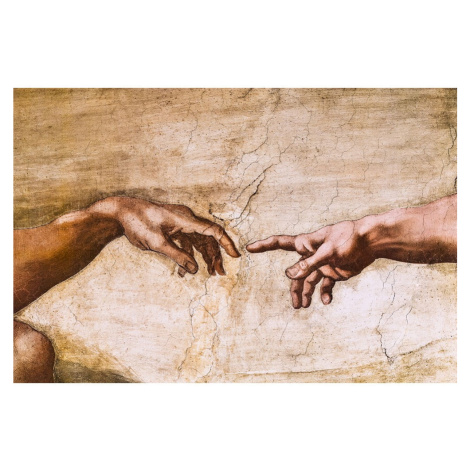 Reprodukcia obrazu Michelangelo Buonarroti - Creation of Adam, 70 x 45 cm Fedkolor