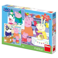 Dino Peppa Pig Veselé odpoludnie puzzle 3 x 55 dielikov