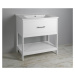 AQUALINE - ZUNO 85 keramické umývadlo nábytkové 85x45cm, biela 9085