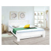 Masívna posteľ Maribo 2, 180x200, vr. roštu, bez matraca, biela