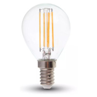 Žiarovka LED Filament E14 6W, 4000K, 600lm, P45 VT-2466 (V-TAC)