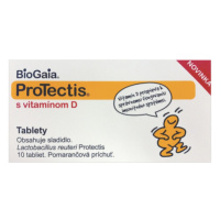 BioGaia Protectis s vitamínom D pomaranč 10 tbl