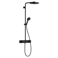 Hansgrohe Pulsify S, Showerpipe 260 1jet s termostatom ShowerTablet Select 400, čierna matná, HA