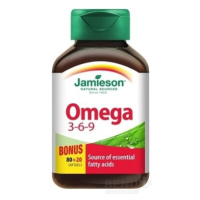 JAMIESON Omega 3-6-9 80 + 20 tabliet ZADARMO