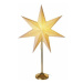 LED hviezda papierová so zlatým stojančekom, 45 cm, vnútorná (EMOS)