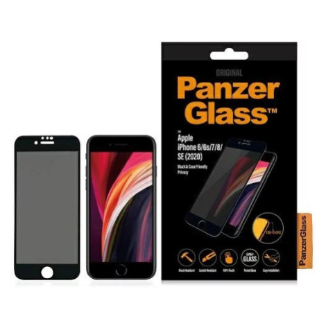 Kryt PanzerGlass E2E Super+ iPhone 6/6s/7/8 /SE 2020 Case Friendly Privacy czarny/black (P2679)