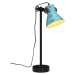 vidaXL Stolová lampa 25 W šmuhovaná modrá 15x15x55 cm E27