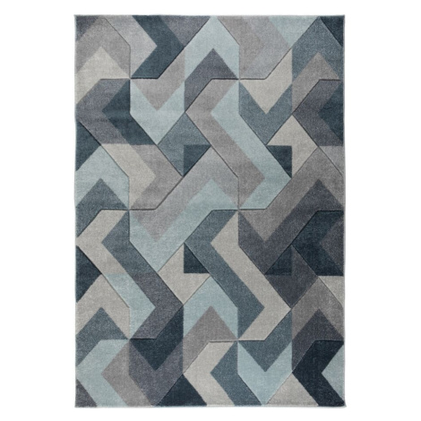 Kusový koberec Hand Carved Aurora Denim Blue - 120x170 cm Flair Rugs koberce