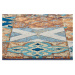 Běhoun Cappuccino 105880 Mosaik Blue Multicolored - 75x150 cm Hanse Home Collection koberce