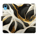 Flipové puzdro iSaprio - BlackGold Marble - iPhone XR
