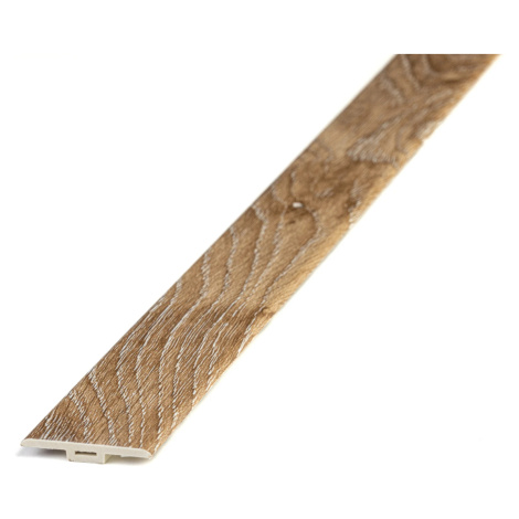 Podlahová přechodová lišta T-LINE Calgary 1,2m, 1200x35 mm, hnědá, Egibi