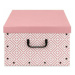 Compactor Skladacia úložná krabica - kartón box Compactor Nordic 50 x 40 x 25 cm, ružová (Antiqu