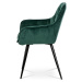 Sconto Jedálenská stolička ELIZABETH zelená/čierna