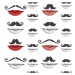 MINDTHEGAP Moustache and lips - tapeta