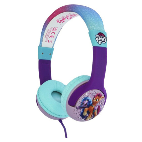 OTL drôtové slúchadlá detské s motívom My Little Pony fialové / modré